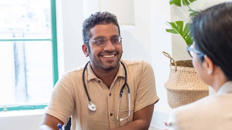 doctor with patient